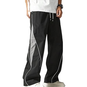 Pantalones deportivos para hombre, cintura elástica, corte recto, informales - Product Image 1