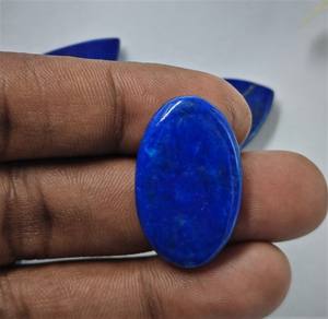 Lote al por mayor de cabujones de lapislázuli liso semiprecioso, piedras preciosas sueltas de lapislázuli natural, lote de cabujones de cristal natural - Product Image 4