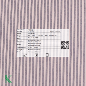 Breathable Cotton/Spandex <b>Stretch</b> Medium Weight Striped Anti-Pilling Formal Fabric for <b>Men's</b> Casual <b>Shirts</b> - Product Image 6