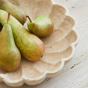 Fabuleux bol de service de fruits en marbre décoration de la maison et de l'hôtel pièce maîtresse ustensiles de cuisine faits à la main bol de service bols élégants japonais - Product Image 6