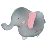 Coussin de voiture en peluche animalier en gros, très populaire, adorable, personnalisé, motif dessin animé