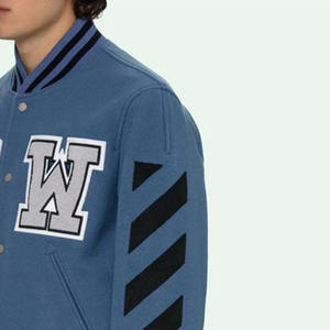 Veste universitaire confortable, imperméable, à capuche, avec logo en cuir sur le devant, pour les sports scolaires, décontractée, pour l'hiver - Product Image 3