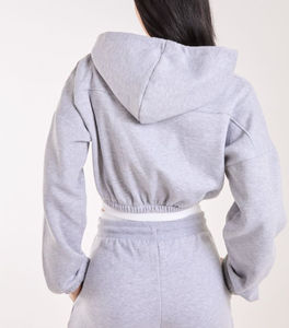 Pantalon de survêtement à capuche oversize French Terry Wide Straight Contrast Waistband Drawstring Eco-Friendly Winter - Product Image 4