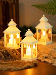 Lanternes décoratives en métal avec des coupes d'inspiration marocaine, parfaites pour le ramadan Kareem Eid Mubarak et les événements familiaux traditionnels - Product Image 4
