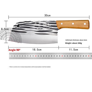 <b>Sharp</b> Stainless Steel Forged <b>Kitchen</b> Butcher Slicing <b>Knife</b> Chopping Bone <b>Knives</b> with Wood Handle - Product Image 4