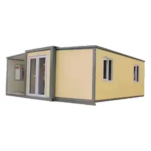 Hoge Kwaliteit Draagbare Huizen 3 Slaapkamer Container Huis Opvouwbare Container Huizen Met Toilet 40 Ft Vervangbare Container Huis