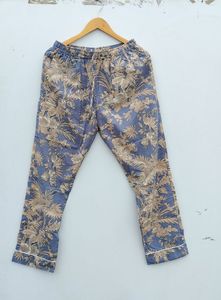 ชุดนอนสตรีผ้าฝ้าย100% ทำมือสุดหรูชุดนอนลำลองผ้านิ่มลายดอกไม้สวมใส่สบาย - Product Image 5