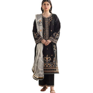 Salwar Kameez Robe décontractée pour femme pour la fête disponible à la vente en gros de haute qualité avec broderie florale personnalisée - Product Image 1