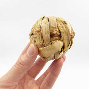 Pelota masticable para perros, roedores, hámsteres, conejos, cobayas, juguete masticable de jacinto de agua para mascotas - Product Image 6