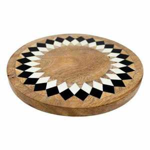 Regalo de inauguración de la casa para apartamento de casa nueva Posavasos de madera de resina creativos Posavasos de madera y resina epoxi de estilo moderno - Product Image 1