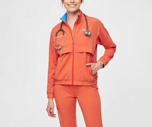 Diseño de moda su propia chaqueta de uniforme conjuntos de venta al por mayor de Spandex personalizado Jogger ropa de enfermería uniformes médicos con logotipo - Product Image 6