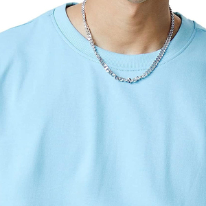 เสื้อยืดผู้ชายหลวมโอเวอร์ไซส์ออกแบบโลโก้ได้ตามต้องการผลิตในปากีสถาน - Product Image 5