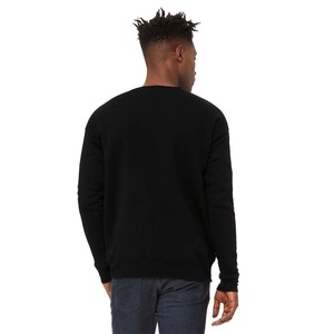 Sudaderas y sudaderas de cuello redondo de algodón 100% personalizadas, sudadera gris con logotipo en relieve estampado en 3D para hombre - Product Image 5