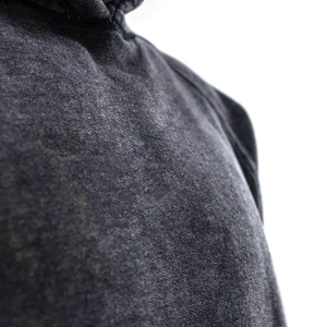 Sudadera con Capucha para Hombre, 100% Algodón, 400 GSM, Peso Pesado, Desgastada, Transpirable, de Secado Rápido, Negra, Lavada al Ácido, Estilo Vintage - Product Image 2