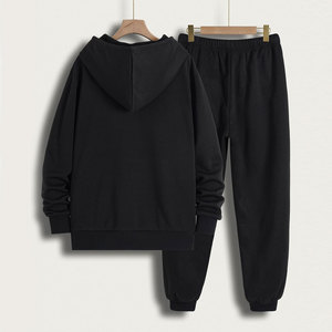 2025 Top Trendy Men's Gym Chándal Durable 100% algodón con capucha con logotipo personalizado Diseño transpirable Conjuntos elegantes para la temporada de invierno - Product Image 6