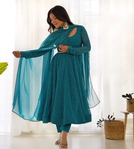 Bimba Vestido Largo De Rayón Anarkali Kurta Para Mujer, Estilo Casual, Formal, Indio, étnico, Varios Colores