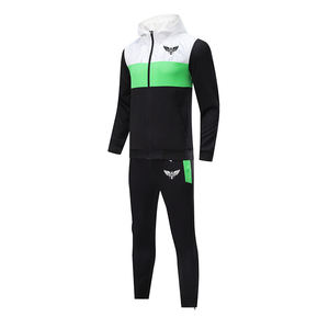 ชุดวอร์มมีซิปสำหรับผู้ชายชุดฝึกฟุตบอลผ้าโพลีเอสเตอร์100% 2ชิ้นเป็นมิตรกับสิ่งแวดล้อม - Product Image 2