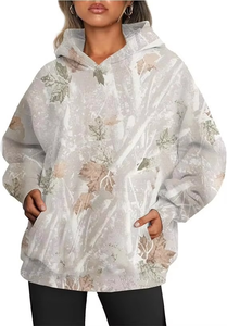 เสื้อฮู้ดดี้พิมพ์ลายด้วยความร้อน ผ้าคอตตอนผสมโพลีเอสเตอร์ ระบายอากาศได้ดี ทนทาน น้ำหนักมาก สไตล์วินเทจ สำหรับผู้ชาย ใส่ล่าสัตว์ในฤดูหนาว - Product Image 2