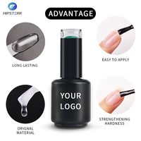 Nouvelle arrivée Base en caoutchouc 3 en 1 pour construire des ongles Gel de base et gel supérieur Gel de base en caoutchouc transparent pour renforcer les ongles pour salon de manucure
