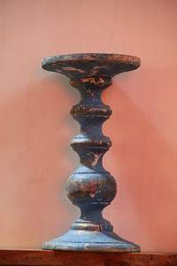 Bougeoir à piliers de style zen asiatique, décoration de fêtes de Noël et de vacances, bougeoir solide au design vintage - Product Image 2