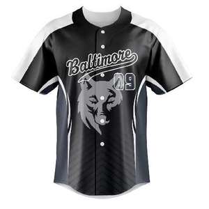 Maillots de baseball respirants de haute qualité vêtements de sport pour hommes personnalisables meilleur prix bas quantité minimale de commande - Product Image 1