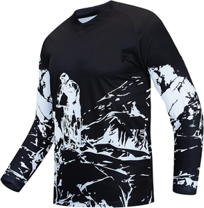 Maillot de motocross personnalisé manches longues équipement de sport de course imprimé par sublimation séchage rapide polyester respirant vêtements confortables - Product Image 1
