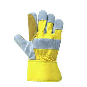 ถุงมือทำงานหนังวัวแยกชิ้นทำจากหนังแท้ - Product Image 4