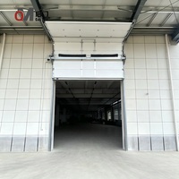 Porte sectionnelle industrielle personnalisée QIMEN, directement de l'usine, isolée, électrique, coupe-vent, 60dBA, garantie 1 an