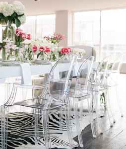 Sillas modernas de alta calidad para restaurante, precio barato, sillas de fiesta de boda, sillas de Chiavari doradas apilables de Metal para Hotel - Product Image 2