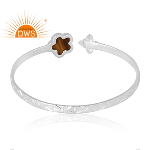 Pulsera de piedras preciosas de ojo de tigre amarillo Natural de Plata de Ley 925 más vendida, joyería personalizada para mujer, regalo para ella - Product Image 2