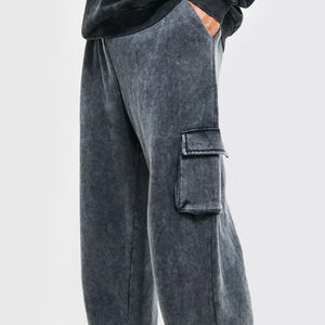 Pantalones de Hombre con Lavado Ácido Más Populares del 2024, Servicio OEM Personalizado, Nuevo Estilo Urbano 100% Algodón, Pantalones Ecológicos - Product Image 6