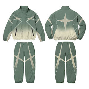 Conjunto Deportivo de Nylon de Alta Calidad Premium con Logotipo Personalizado, Chaqueta con Cierre y Pantalones, para Hombre - Product Image 2
