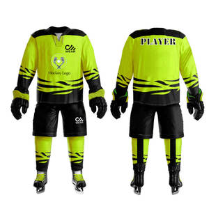 Uniforme de hockey sur glace 100% Polyester vêtements de sport maillot d'équipe uniforme de hockey sur glace uniforme de hockey sur glace de qualité supérieure - Product Image 5