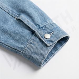 Chaqueta Vaquera Vintage de Moda Otoñal para Mujer, Chaqueta de Mezclilla con Botones de Manga Larga, Abrigo de Mezclilla Personalizado para Mujer, Ropa de Calle, Color Personalizado - Product Image 6