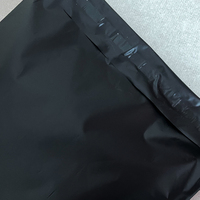 Bolsa de Correo Negra Mate Personalizada con Logotipo Impreso, Bolsas de Envío Compostables de Polietileno para Ropa, Zapatos, Empaquetado de Marca para Pequeñas Empresas