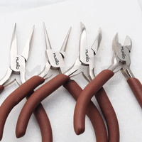 Mini herramienta de corte diagonal de seis cuentas de acero al carbono duradera, bobinadora de joyería de punta de aguja de alta dureza, juego de herramientas DIY OEM