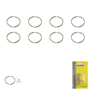 พวงกุญแจ O/ 20 มม. (บรรจุภัณฑ์พลาสติกแบบแผง 8 ชิ้น) - Product Image 1