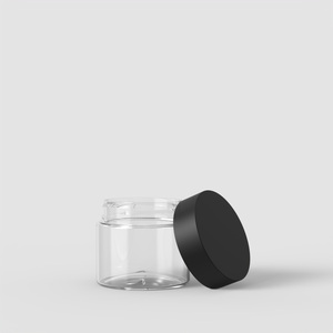 Tarro PET de 3oz Premium del proveedor de Vietnam con tapa transparente o negra a prueba de niños OEM/ODM Colores transparentes disponibles (M0801) - Product Image 1