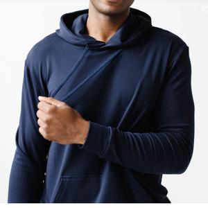 Prix de gros sweat à capuche court pour homme 100% coton vierge épaisse éponge française qualité de luxe poids lourd surdimensionné de BD - Product Image 5