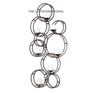 Iron Metal <b>Candle</b> Wall Sconces <b>Candle</b> <b>Holder</b> Hanging Accessories Very Luxury Design Style For Home <b>Concrete</b> Unique <b>Candle</b> Jar - Product Image 6