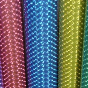 Multi-Color Metallized Holographic Adhesive Rectangular Film Shiny Reflective PET Gift Wrap <b>Stickers</b> <b>Labels</b> Crafts Wholesale - Product Image 1