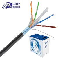 Câble extérieur étanche haute vitesse Cat5e Cat6 Cat6A, paire torsadée UTP FTP Cat 6 23AWG BC CCA 1000ft