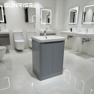 <span class=keywords><strong>Meuble</strong></span> de salle de bain suspendu avec lavabo et rangement intégré - Product Image 4