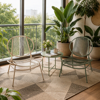 Ensemble bistrot de jardin compact, mobilier d'extérieur pour terrasse, villa, hôtel, fournisseur