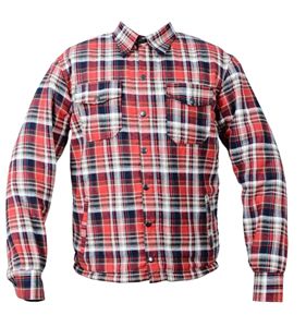 ชุดเดรสผ้าสักหลาดลายสก็อตแขนยาวของผู้ชายเสื้อเชิ้ตตัวยาวเข้ารูปแบบมาตรฐานผ้าฝ้ายลายตารางหมากรุกมีซิปคุณลักษณะอ่อนนุ่ม - Product Image 1