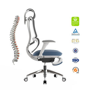 KOHO Modern yüksek geri bilgisayar döner sandalye tam fileli sandalye yönetici ergonomik ofis koltuğu bel desteği ile - Product Image 2