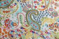 Couverture Kantha vintage cousue à la main, réversible, moderne, édredon floral, coton écologique, couvre-lit traditionnel indien