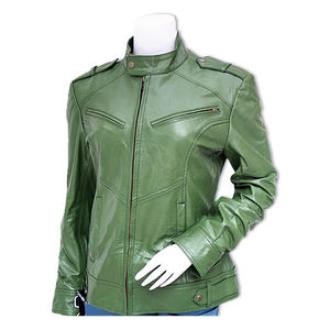 Femmes Chaud Zipper Vestes En Cuir De Mode - Product Image 3