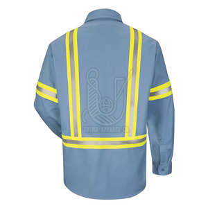 Chemise de sécurité haute visibilité de qualité supérieure, vêtements de travail réfléchissants, chemise légère et respirante, taille personnalisée, chemise haute visibilité - Product Image 3