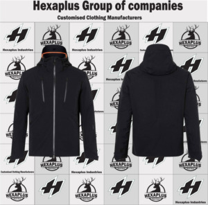 Vestes d'hiver imperméables et personnalisées pour hommes, veste de randonnée extensible à 2 voies, poches complètes, Service OEM Standard pour adultes - Product Image 5